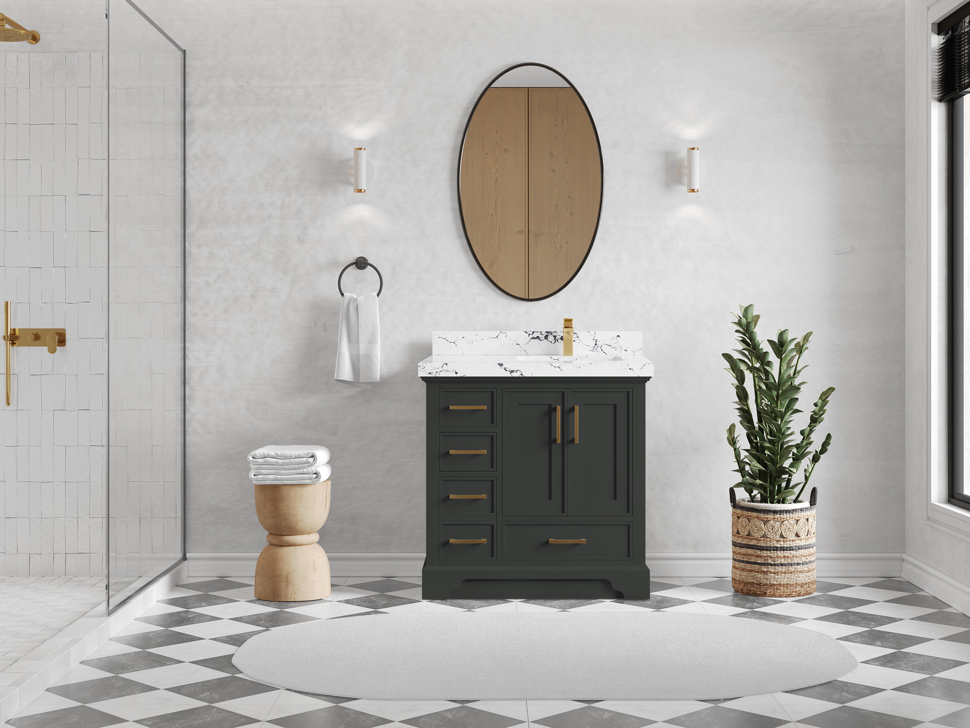 Red Barrel Studio® Jimmi 36'' Single Bathroom Vanity with